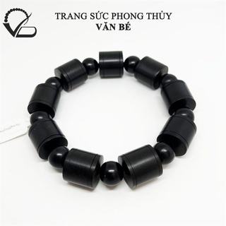 Vòng tay gỗ mun kiểu đốt trúc nhiều cỡ hạt 6mm -8mm -10mm -12mm-14mm cnc văn bé