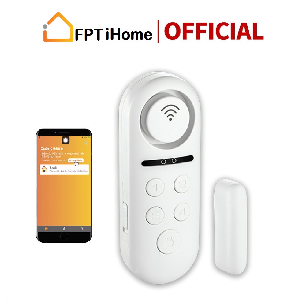FPT iHome Alarm - Cảm biến cửa chống trộm thông minh - Bảo hành 12 tháng chính hãng