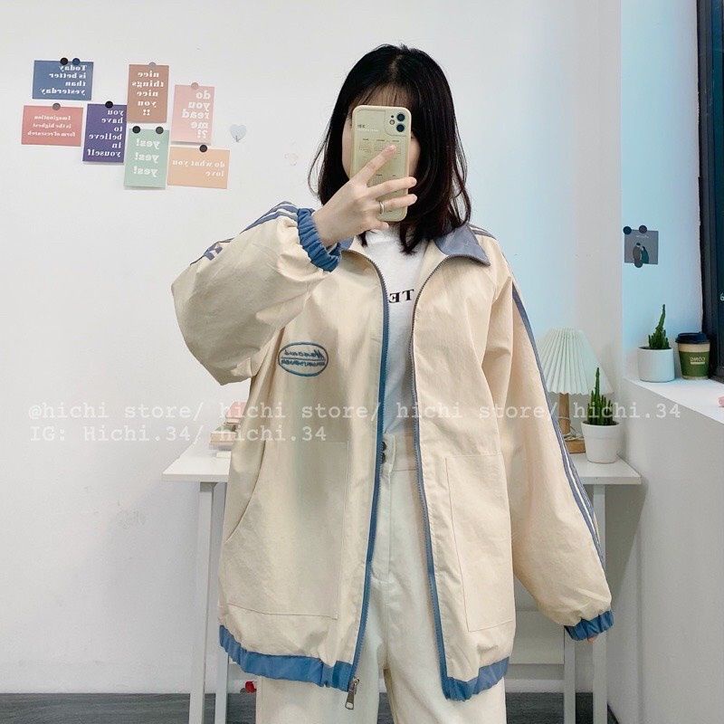 Áo Khoác Gió Mancues 2 lớp form rộng thời trang, Áo khoác unisex nam nữ
