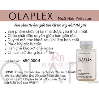 SET PHỤC HỒI OLAPLEX NO3 + NO6