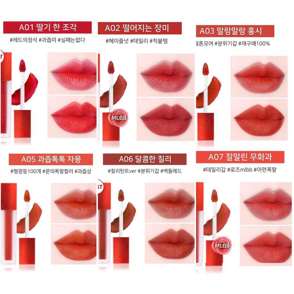 Son Black Rouge Air Fit Velvet Tint Season 2 | Thế Giới Skin Care