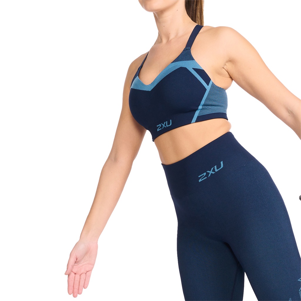 Áo Bra Thể Thao Nữ 2XU MOTION TECH BRA Màu Xanh 2XUWR6471AMB