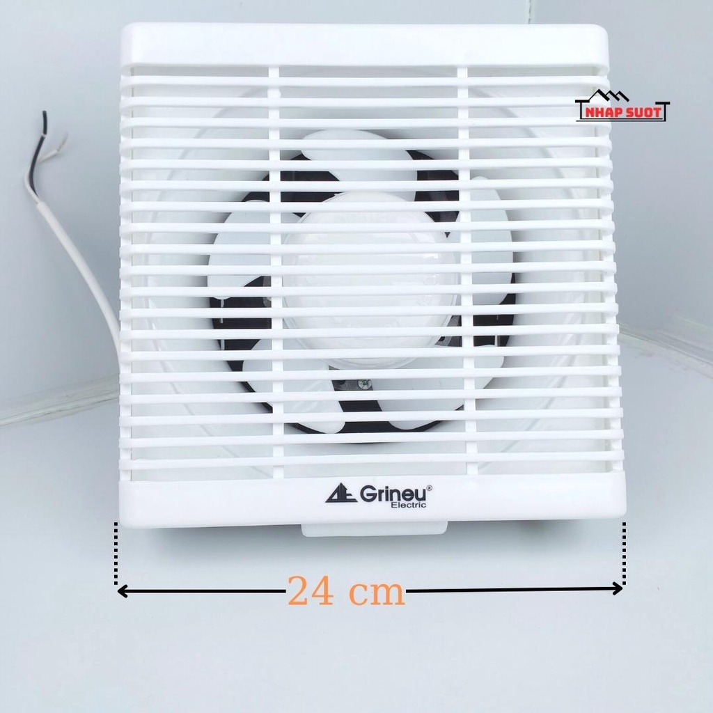 Quạt Thông Gió Gắn Tường GRINEU Đáy 20 x 20 cm GEB15B2