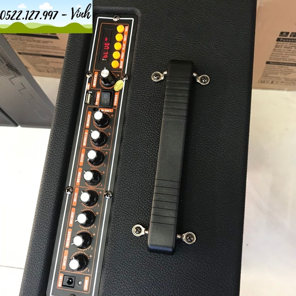 Loa mini xách tay Best Sound M5 + 2 micro không dây - Hệ thống 2 Loa bass 13.5cm và 2 loa treble 5cm - Gia Khang Shop