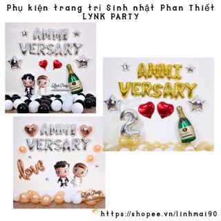 SET BÓNG TRANG TRÍ ANNIVERSARY ( Ngày kỷ niệm)