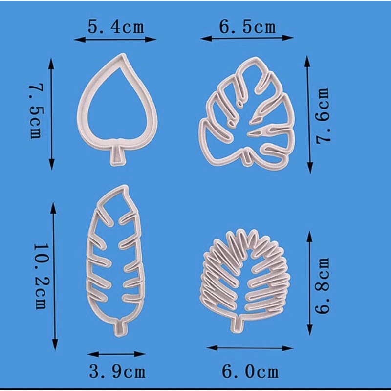 Bộ cutter 4 lá nhiệt đới