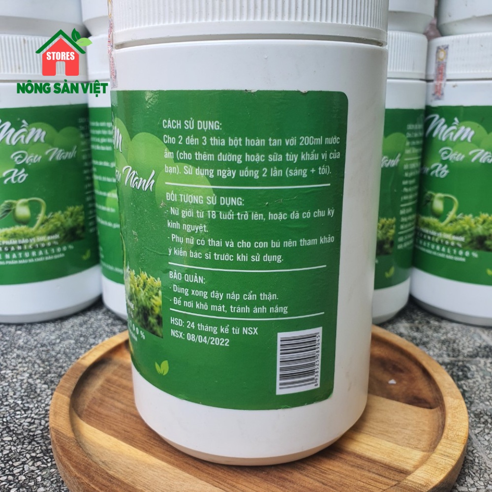 Mầm Đậu Nành Nguyên Xơ Hộp 500gr - Hàng Loại 1
