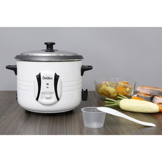 Nồi cơm điện Delites NCR1502 trắng 1.5 lít có xửng hấp inox (Mới 100% - Bảo hành 12 tháng)