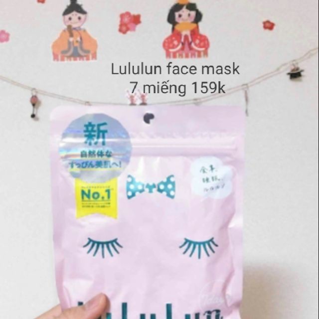 Mặt nạ Lululun Nhật Bản ( túi 7miếng/hàng nội địa Nhật)