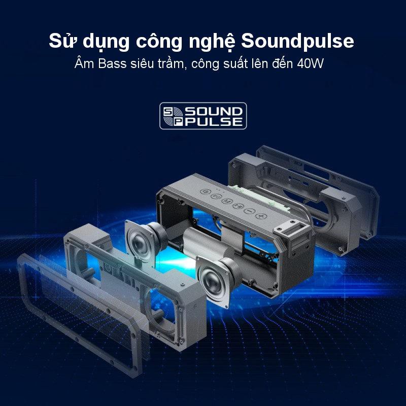 ✪ CHÍNH HÃNG ✪ Loa Bluetooth Tronsmart Element Force +  Chống Nước IPX7, Công Suất 40W, Pin 15h  - BẢO HÀNH 12 THÁNG