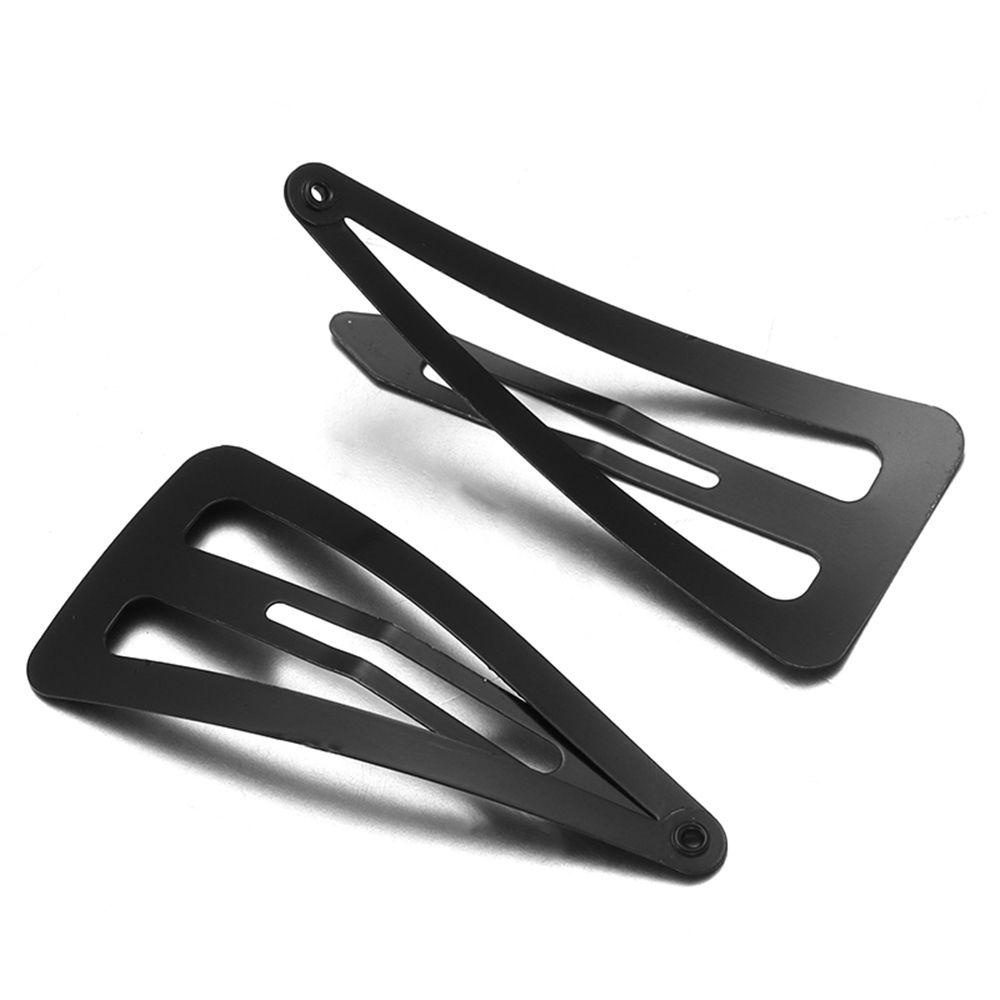 Kẹp Tóc Tam Giác Màu Đen|Set 10 Kẹp Tóc Phong Cách Retro Cho Nữ