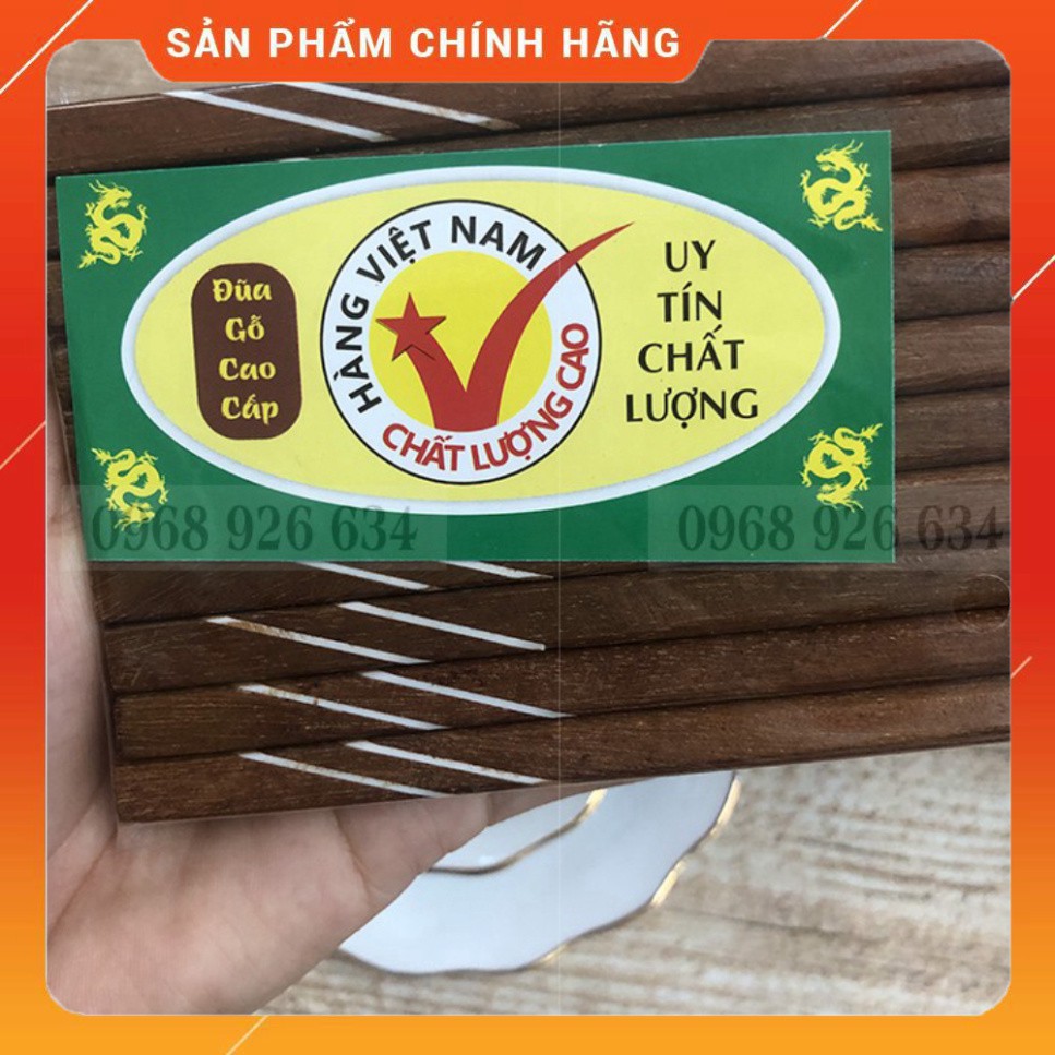 [SALE] Bộ 10 đôi đũa gỗ cao cấp 💥FREESHIP💥Đũa gỗ tự nhiên - Đũa gỗ loại tốt giá rẻ, an toàn, đũa sạch,kháng khuẩn