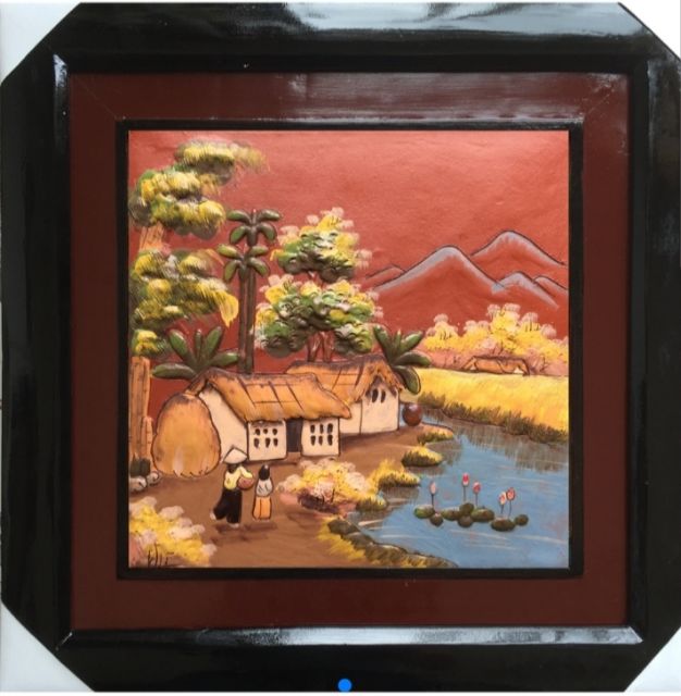 Tranh gốm bát tràng - 50x50cm