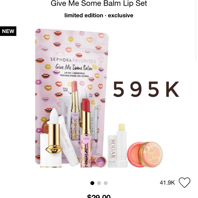 Trả order - Set Son dưỡng của Sephora