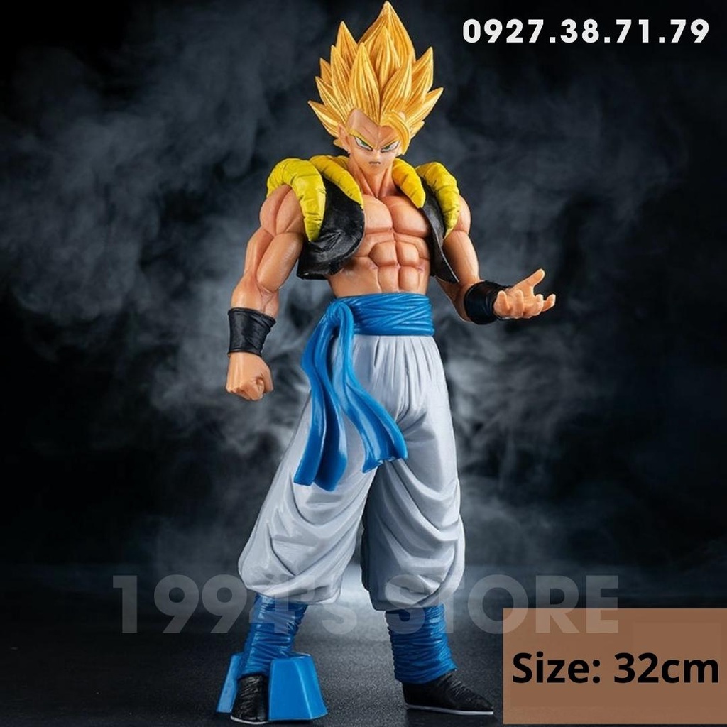 Mô hình Figure Dragon Ball Gogeta cao 32cm cực ngầu, cực chi tiết, mô hình 7 viên ngọc rồng Vegeta x Goku, Gogeta Blue