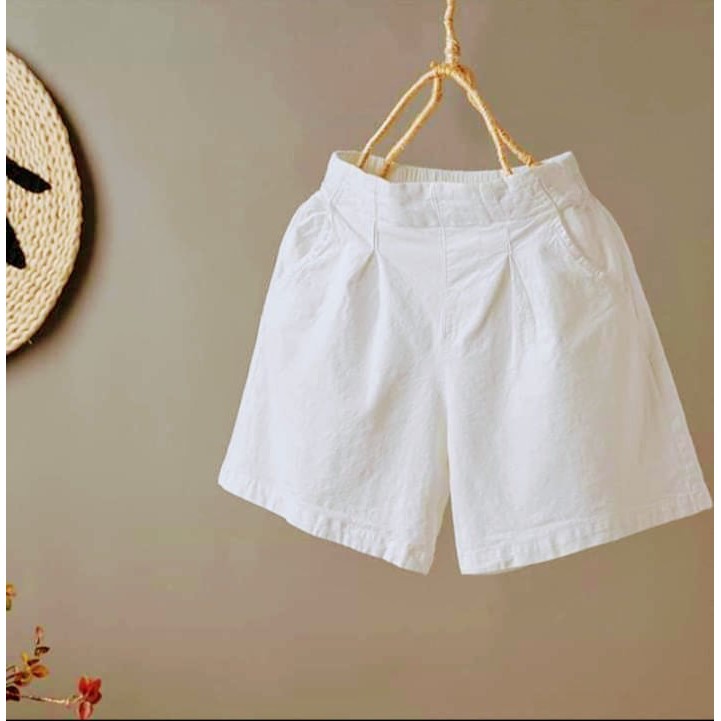 Quần nữ - Quần sooc đũi xước Hàn cạp cao nhiều màu QN02 | BigBuy360 - bigbuy360.vn