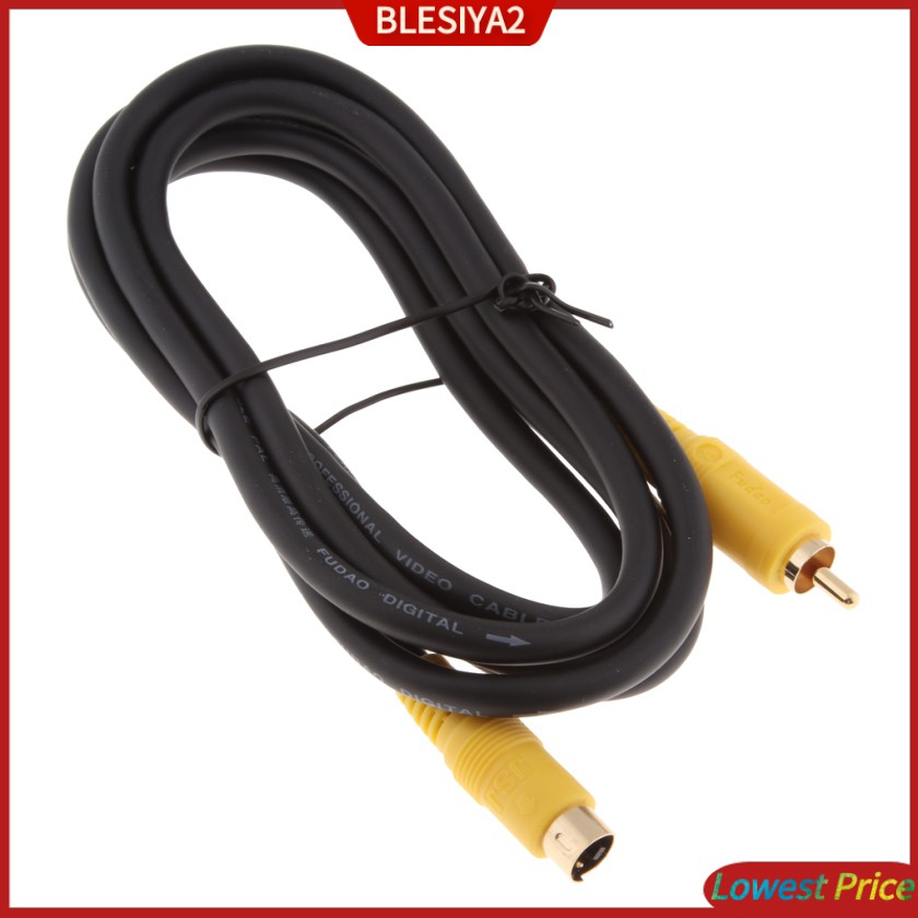 1 Dây Cáp Chuyển Đổi Từ S-Video 4pin Sang Rca Male Tv 1.8m