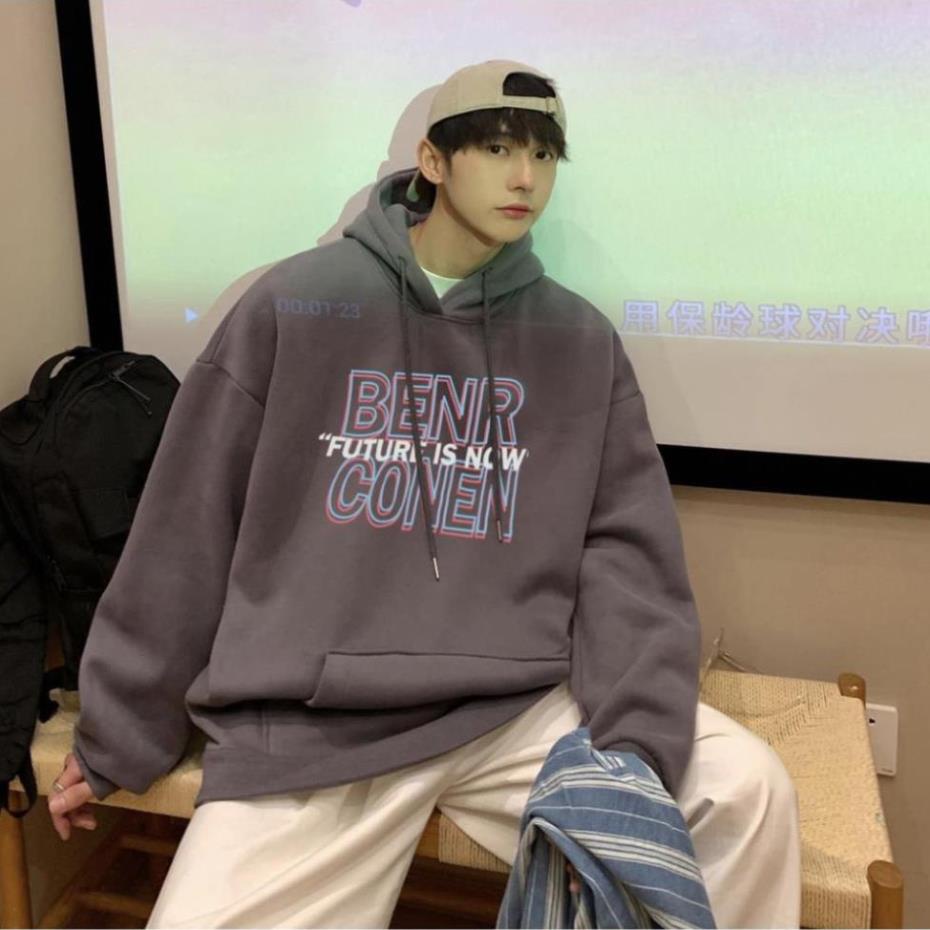 FREESHIP XTRA Áo hoodie, áo nỉ in hình họa tiết BENRCONEN vải nỉ cotton form rộng unisex phong cách ulzzang | BigBuy360 - bigbuy360.vn
