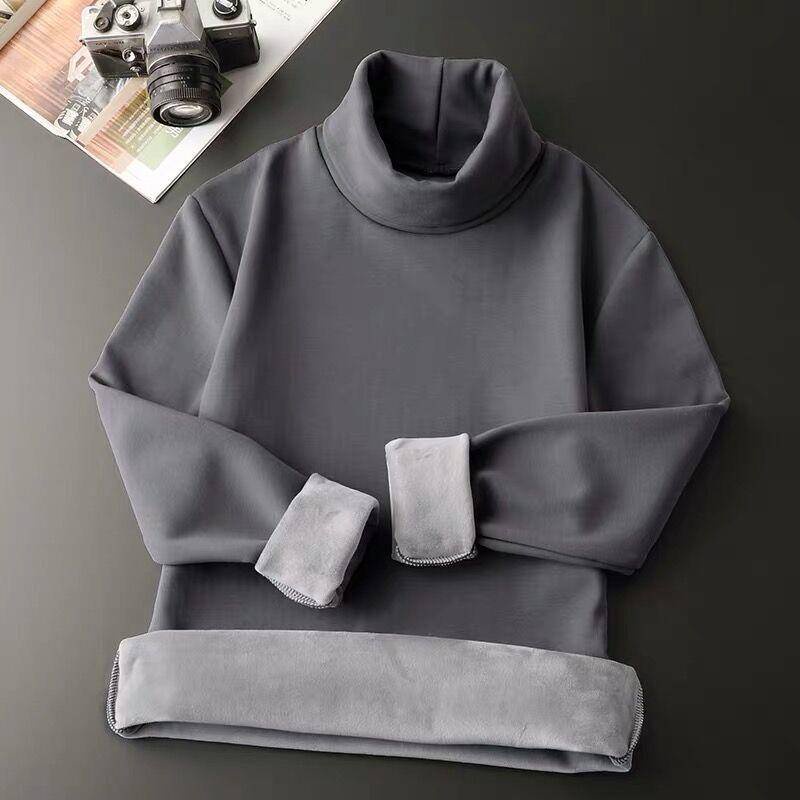 &lt;Giao Hàng Nhanh &gt; Áo sweater tay dài dáng rộng cổ cao kiểu Hàn Quốc thời trang Thu Đông cho nam