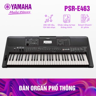 Đàn organ phổ thông yamaha e463 full chân, bao đựng
