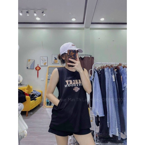 Áo phông sát nách dáng tank top đã kèm quây ko lo hở ạ. Ảnh sàn chụp thật
