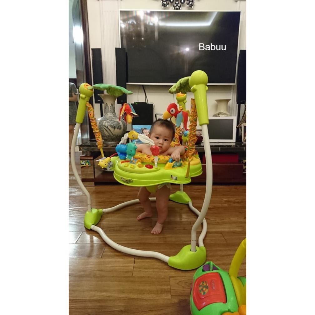 Ghế nhún tập đứng Jumperoo dành cho bé từ 5 tháng có đèn, nhạc và thanh đồ chơi Konig-Kids