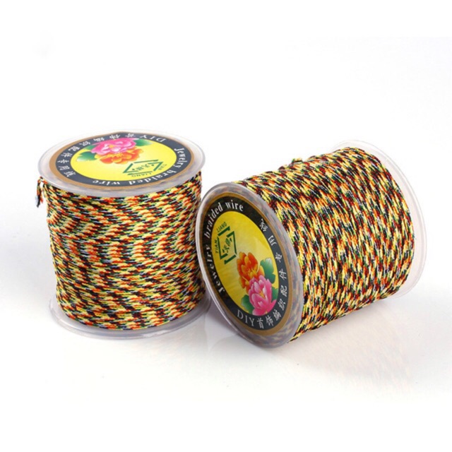 ⚠️ BÁN SỈ ⚠️ Cuộn dây chỉ ngũ sắc kim tuyến tết vòng tay handmade - Loại 1 siêu đẹp TH189