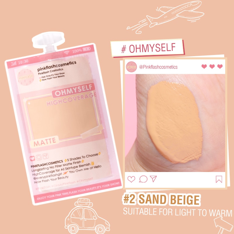 Kem Nền Flashmoment Che Phủ Toàn Diện Nhẹ Nhàng Chống Thấm Nước Dạng Du Lịch | BigBuy360 - bigbuy360.vn