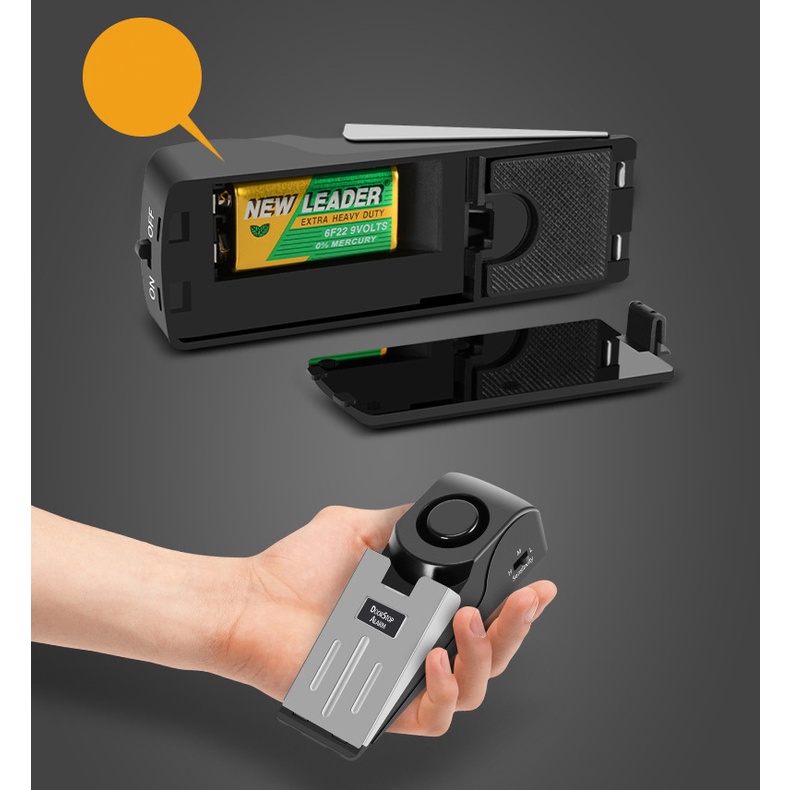 Thiết bị Chặn Cửa Chống Trộm báo động 120db khi mở cửa