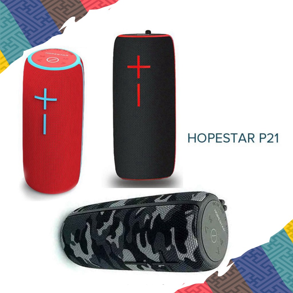 SALE NGHỈ LỄ Loa bluetooth HopeStar P21 TWS kết nối cùng lúc 2 loa - loa di động, nghe nhạc thẻ nhớ,FM,audio 3.5mm SALE 