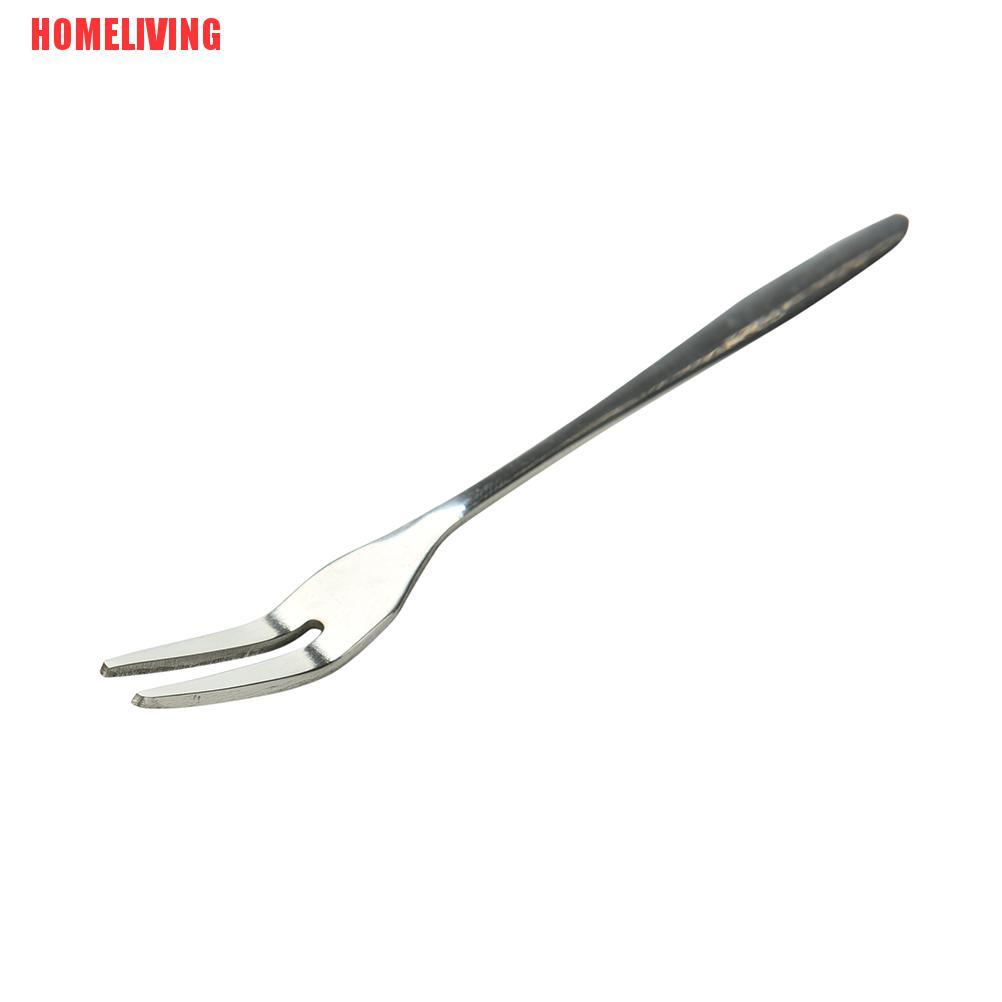 Set 5 / 10 Nĩa Ăn Trái Cây Hai Răng Bằng Thép Không Gỉ