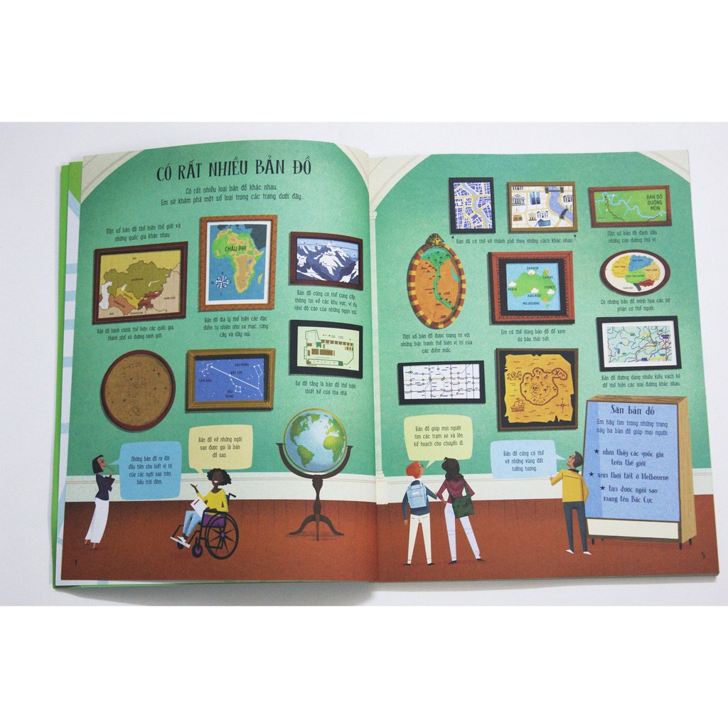 Sách Trò Chơi Trí Tuệ Phát Triển Tư Duy - Map Activity Book
