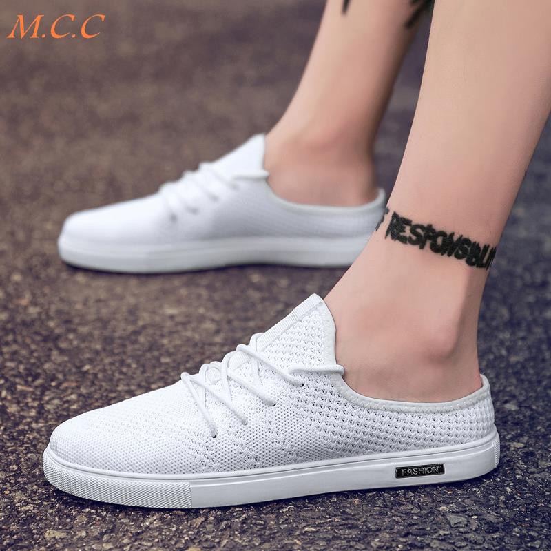 Giày vải mỏng thoáng khí bằng vải bạt kiểu Hàn cho nam | BigBuy360 - bigbuy360.vn