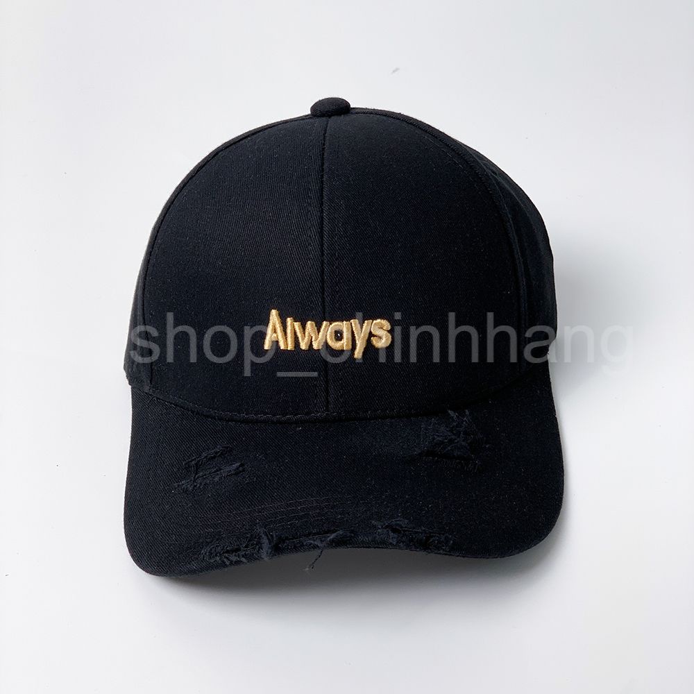 Mũ lưỡi trai thời trang nam nữ phong cách nón kết thêu chữ Always AH1571