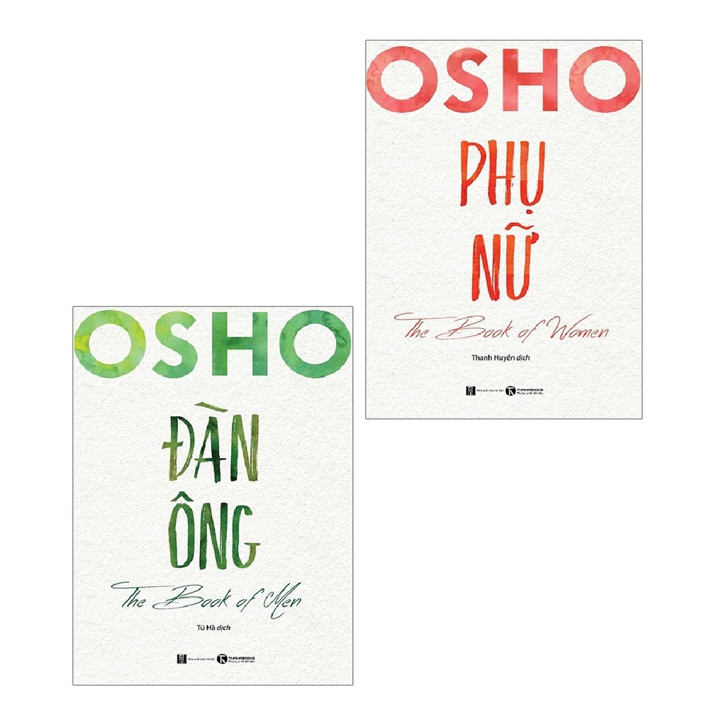 Sách Combo Osho Đàn Ông + Osho Phụ Nữ (2 cuốn)