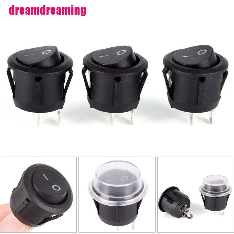 Công Tắc Tròn 2 Chấu Chống Thấm Nước Có Nắp Đậy Tiện Dụng