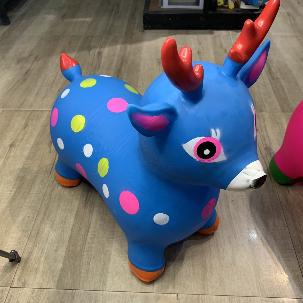 Thú nhún bơm hơi cho bé