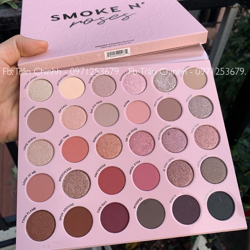 Có sẵn - Bảng phấn mắt Colourpop Smoke N Roses EyeShadow Palette