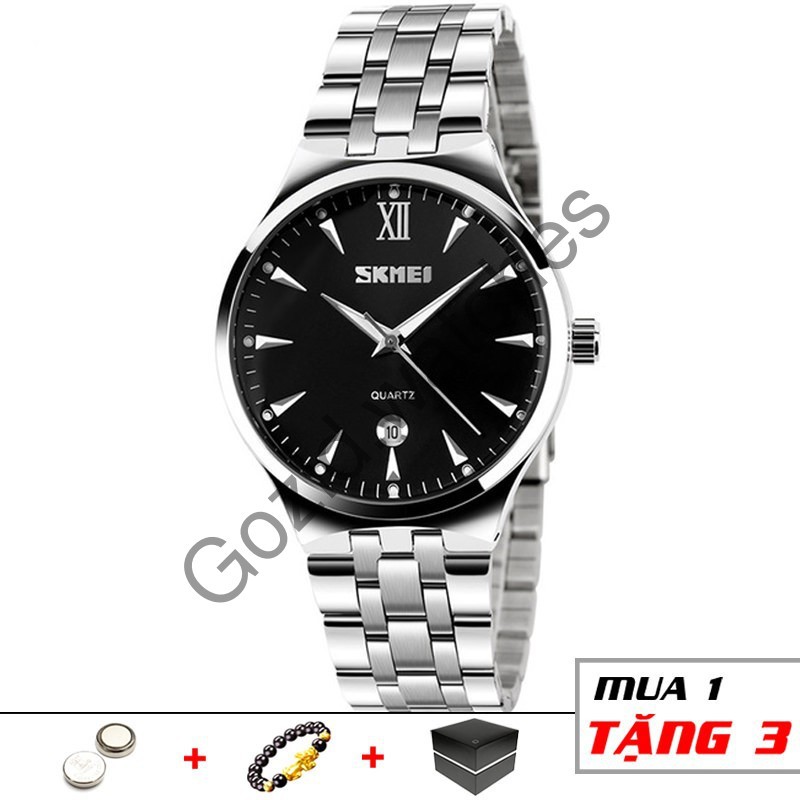 Đồng hồ nam cao cấp dây thép không gỉ chống nước SKMEI SM12 -Gozid.watches