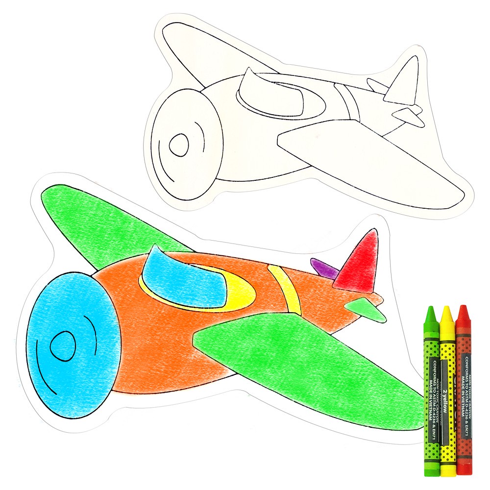 Đồ chơi tiNiToy gỗ tô màu máy bay chiến đấu StarKids 108132012
