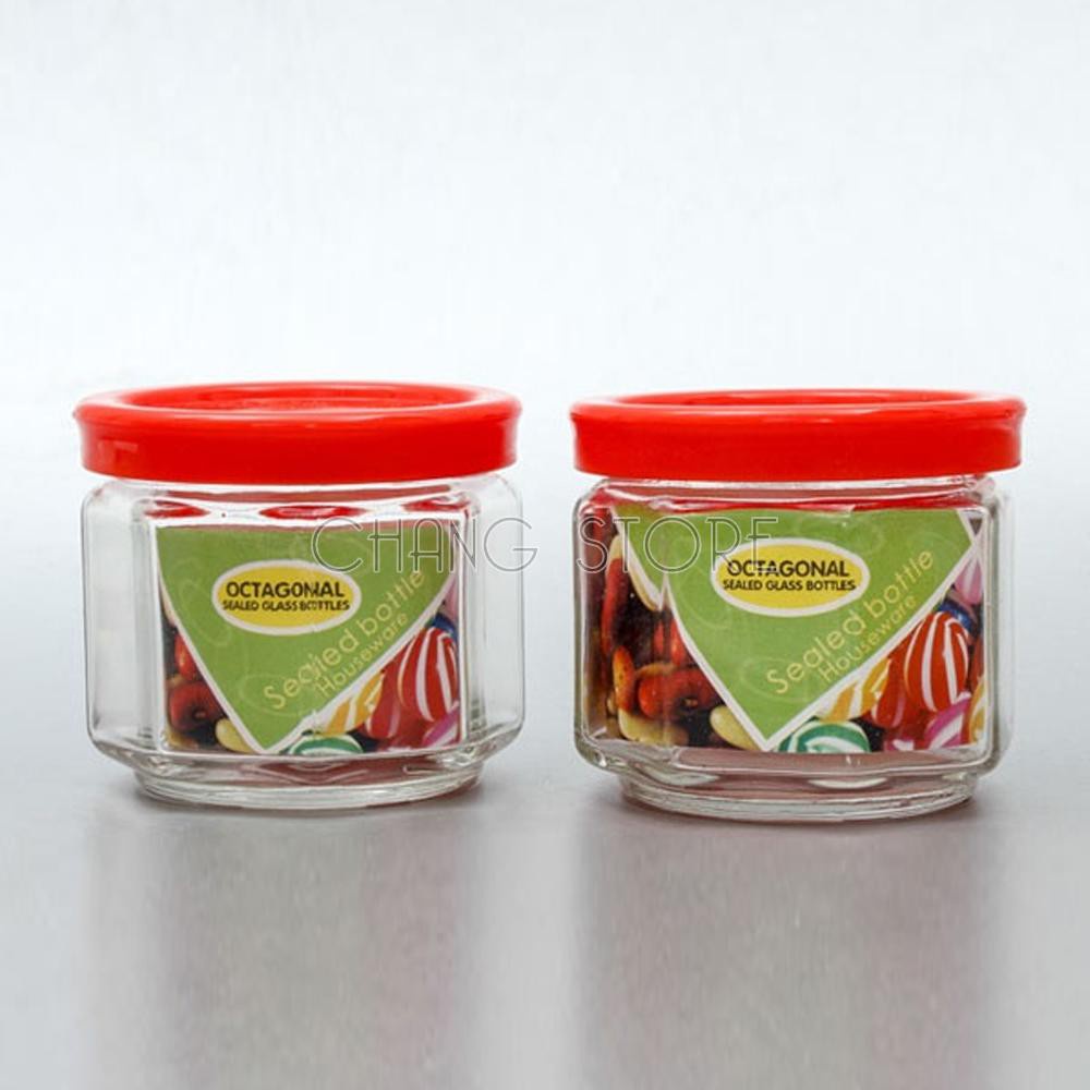 Bộ 5 Hũ Thủy Tinh Đựng Gia Vị Tiện Lợi