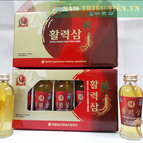 N­ước Sâm Có Củ Hàn Quốc - Korean Ginseng Vitality Root Drink