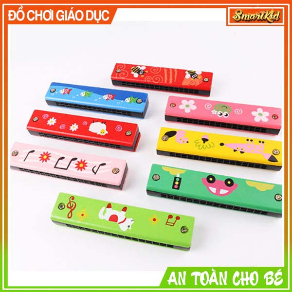 Kèn Harmonica 16 Lỗ Bằng Gỗ Cho Bé