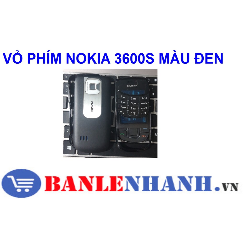 VỎ PHÍM NOKIA 3600S MÀU ĐEN