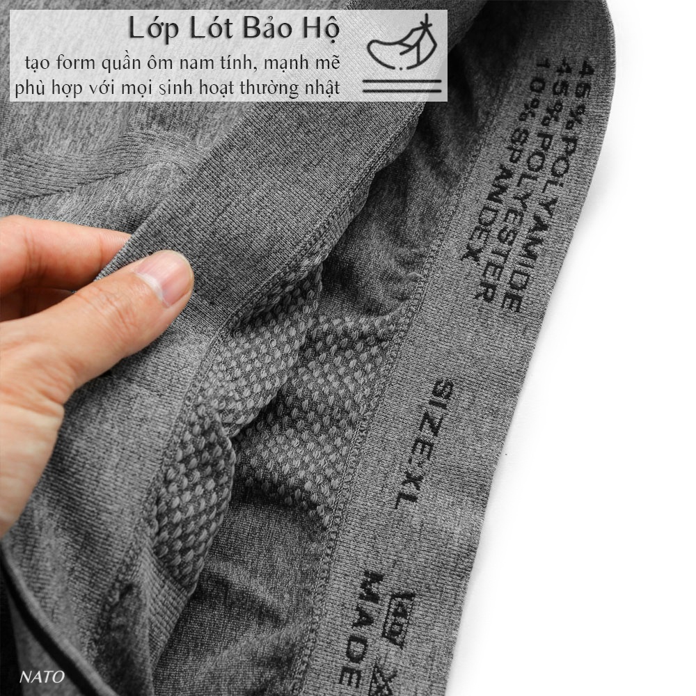 Quần Lót LỖ Nam Vải Cotton 100% Thun Lạnh Lưới Lỗ Cao Cấp Màu Đen Xám Trơn Boxer Sịp Đùi Tam Giác Xì Lip Sì Co Giãn NATO