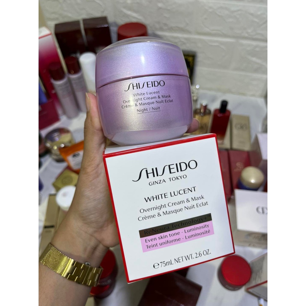 ✅ KEM DƯỠNG TRẮNG DA BAN ĐÊM SHISEIDO WHITE LUCENT OVERNIGHT CREAM & MASK 75ML
