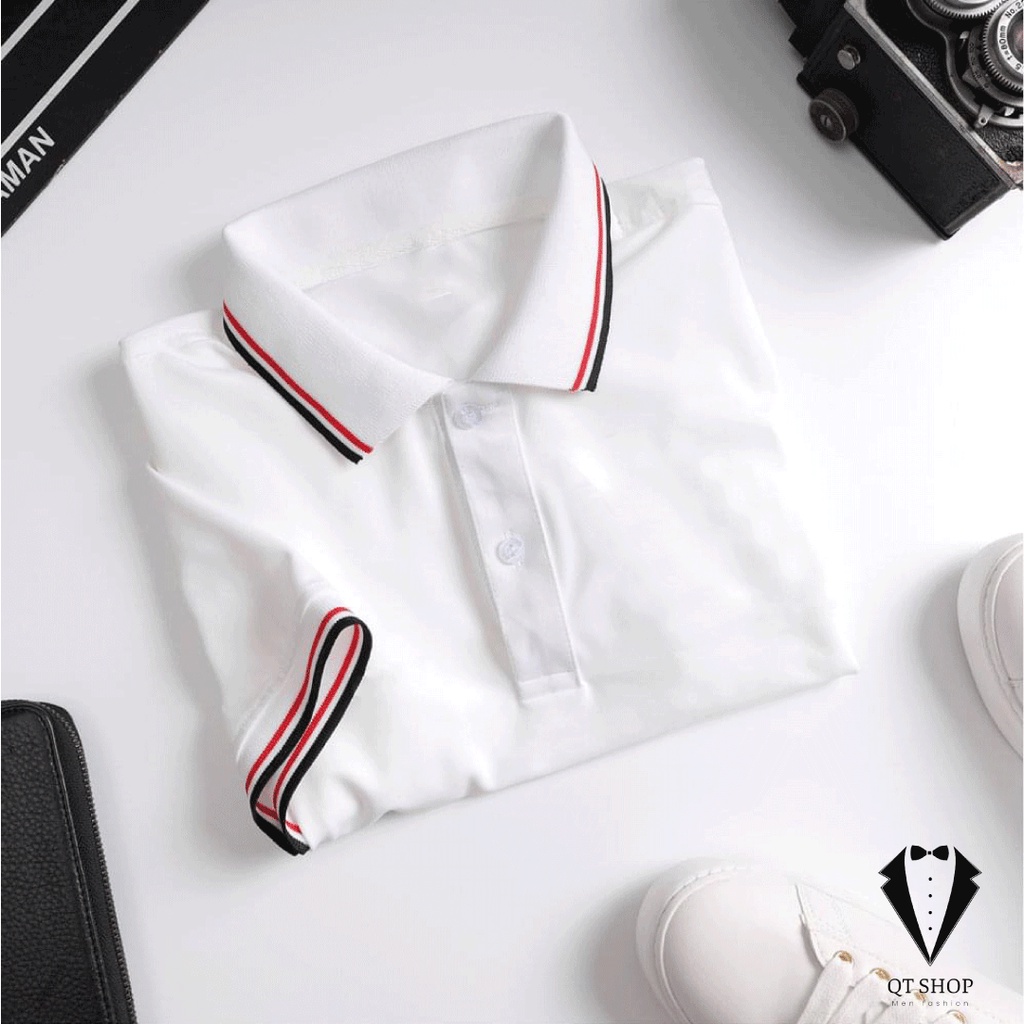 Áo thun nam POLO vải cá sấu, trơn mịn thoáng mát, Polo QThinh Shop cao cấp ngắn tay cực sang trọng, đủ size từ S đén 3XL