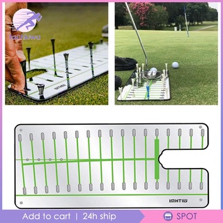 [Tachiuwa] Golf Swing Thực hành thẳng Phụ kiện hỗ trợ Căn chỉnh Putter Huấn luyện Gương xoay