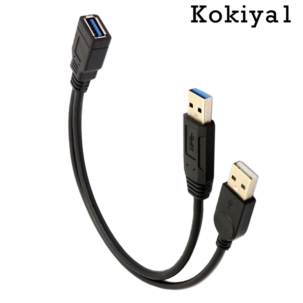 Dây cáp chia dữ liệu chữ Y chuyển đổi USB lỗ cắm sang 2 USB đầu cắm tiện lợi