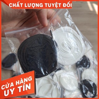 Dây giầy thể thao trắng, đen [ 1M2 ] [RẺ NHẤT] [CHẤT LIỆU CAO]